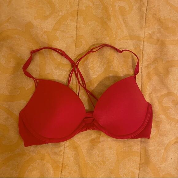 Victoria’s Secret Strappy Back Pink Bra Size 32B - Picture 1 of 3